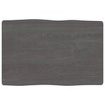 vidaXL Dessus de table bois massif traité bordure assortie