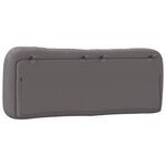vidaXL Coussin de tête de lit gris 120 cm similicuir