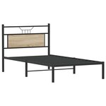 vidaXL Cadre de lit sans matelas chêne sonoma 100x200 cm
