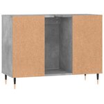 vidaXL Armoire salle de bain gris béton 80x33x60cm bois d'ingénierie