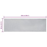 vidaXL Tapis en Fourrure Synthétique de Lapin Gris 80 x 250 cm