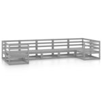 vidaXL Salon de jardin 7 Pièces Bois de pin massif