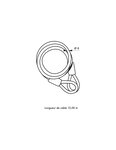 THIRARD - Câble antivol Twisty  vélo  abris de jardin  Ø 8  12.00m  acier gaine PVC