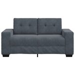 vidaXL Canapé causeuse gris foncé 160x77x82 cm velours