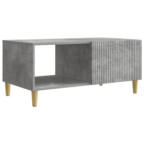 vidaXL Table basse Gris béton 90 x 50 x 40 cm Bois d'ingénierie