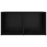 vidaXL Meuble TV Chêne noir Bois d'ingénierie