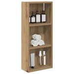 vidaXL Armoire murale de salle de bain Chêne artisan 30 x 14 x 70 cm
