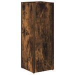 vidaXL Porte-parapluie Chêne fumé 20 x 20 x 55 5 cm Bois d'ingénierie