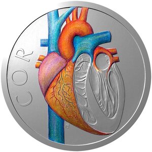 Monnaie CIRCULATORY SYSTEM Human Body 1 Oz Argent 1$ Niue 2026