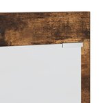 vidaXL Porte-manteau mural avec étagère avec stockage avec miroir Chêne fumé 70 x 10 x 90 cm