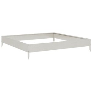 vidaXL Lit surélevé de jardin 100x100x18 5 cm acier inoxydable