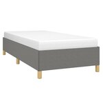vidaXL Cadre de lit sans matelas gris foncé 80x200 cm tissu