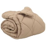 vidaXL Duvet d'hiver Taupe 220 x 240 cm Microfibre