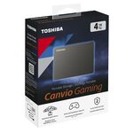 TOSHIBA - Disque dur externe Gaming - Canvio Gaming - 4To - PS4 Xbox - 2,5 (HDTX140EK3CA)