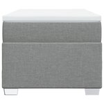 vidaXL Sommier à lattes de lit avec matelas gris clair 80x200 cm tissu