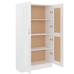 vidaXL Bibliothèque Blanc brillant 82 5x30 5x150 cm Bois d’ingénierie