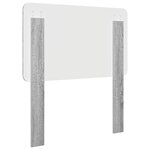 vidaXL Tête de lit Gris Sonoma 100 cm Bois d'ingénierie