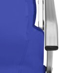 vidaXL Chaises de camping pliables 2 Pièces Bleu