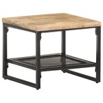 vidaXL Table d'appoint 40x40x35 cm Bois de manguier massif