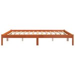 vidaXL Cadre de lit sans matelas cire marron 180x200cm bois pin massif