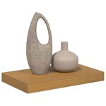 vidaXL Étagère Murale Beige 40 x 23 5 x 4 cm Bois d'ingénierie
