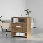 vidaXL Bureau réception chêne artisanal 100x50x103 5cm bois ingénierie