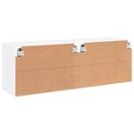 vidaXL Meubles TV muraux 2 Pièces blanc 60x30x41 cm