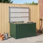 vidaXL Boîtes de rangement Acier galvanisé 109 x 67 x 65 cm Vert
