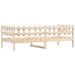 vidaXL Lit de jour 90x200 cm Bois de pin massif