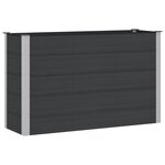 vidaXL Jardinière surélevée Noir 150 x 50 x 91 cm