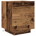 vidaXL Table de chevet Bois ancien 45 x 40 x 55 cm Bois d'ingénierie