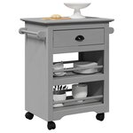 VidaXL Chariot de cuisine BODO gris 67 5x45x80 cm