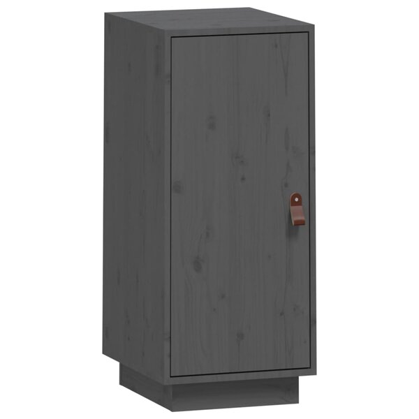 vidaXL Buffet Gris 34x40x75 cm Bois massif de pin