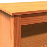 vidaXL Banc de rangement Brun cire 110 x 38 x 45 5 cm Pin massif