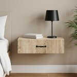 vidaXL Table d'appoint murale 59 x 34 5 x 17 cm Bois d'ingénierie