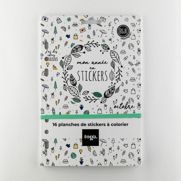 Mini Stickers Bullet Journal À Colorier - Draeger paris