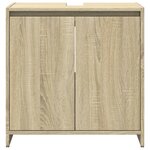 vidaXL Ensemble de meubles de salle de bain 3 Pièces chêne sonoma