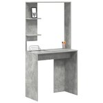 vidaXL Bureau Gris béton 78 5 x 37 x 154 5 cm Bois d'ingénierie