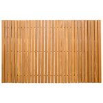 vidaXL Tapis de bain Marron 80 x 50 cm Bois d'Acacia Massif