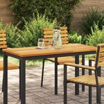 vidaXL Plateau de table Marron 110 x 55 x 2 cm Bois d'acacia massif