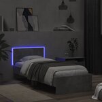 vidaXL Cadre de lit sans matelas avec lumières LED 90x200 cm