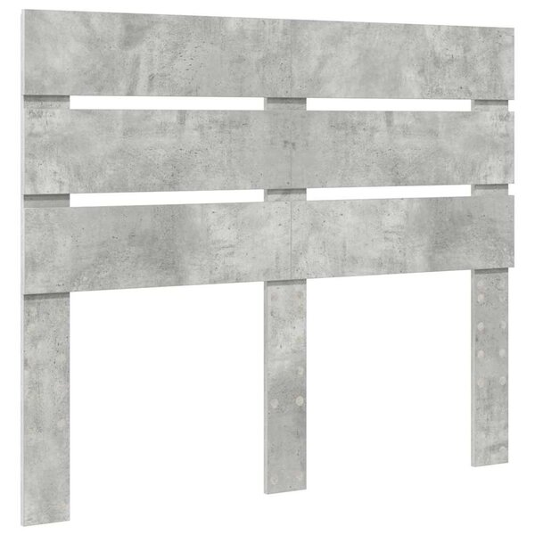 vidaXL Tête de lit Gris béton 120 cm Bois d'ingénierie