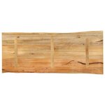 vidaXL Dessus de table 140x60x2 5 cm bord vivant bois massif manguier