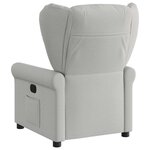 vidaXL Fauteuil inclinable gris nuage tissu