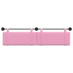 vidaXL Tête de lit suspendue Rose Tissu