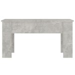 vidaXL Table basse gris béton 101x49x52 cm bois d'ingénierie