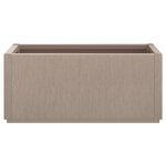 vidaXL Jardinière marron clair 80x36x35 cm PP