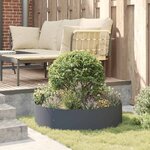 vidaXL Pots de jardin 5 Pièces Anthracite 80 x 80 x 20 cm Acier