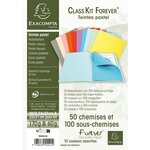 Kit Classement CLASS'KIT 50 Chemises 180g + 100 Sous Chemises 60g Pastel EXACOMPTA