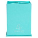 Pot À Crayons Carré 4 Compartiments Carton Teksto - Vert D'eau - Exacompta